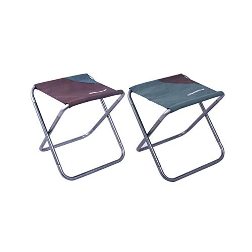 TRENTSNOOK Exquisite Camping Stool Outdoor Camping Portable Folding Chair Durable Waterproof Fishing Stool with Storage Bag (Color : Coffee)