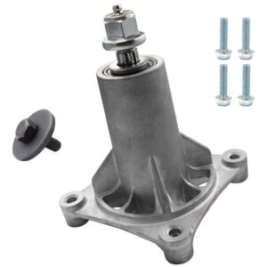 zskl – husqvarna oem replacement spindle assembly ariens21546238, 21546299, 587819701 fits models ayp 42″, 46″, 48″ and 54″ decks improve cutting capability & consistency easy installation convenient
