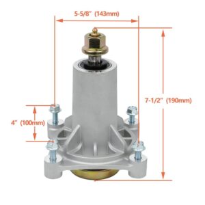 ZSKL - Husqvarna OEM Replacement Spindle Assembly Ariens21546238, 21546299, 587819701 FITS Models AYP 42", 46", 48" and 54" Decks Improve Cutting Capability & Consistency Easy Installation Convenient