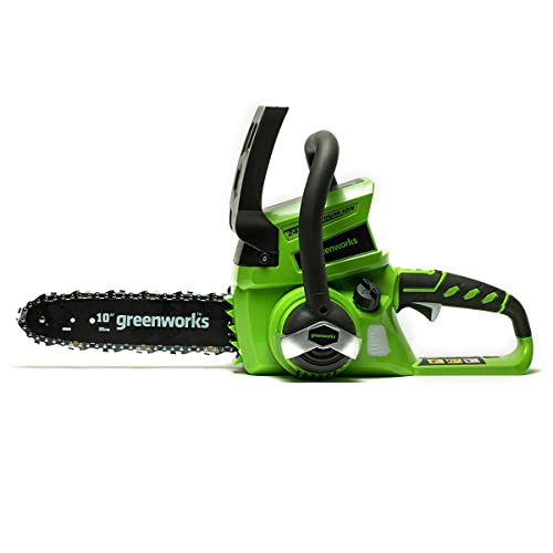 Greenworks 24V 10" Chainsaw, 2.0Ah USB Battery and Charger