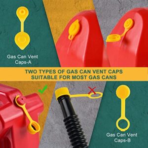 Gas Can Spout Replacement Gas Can Spout (3 Sets - Black) for 1/2/5/10 gal, Easy to Install, Durable, Replacement of Old Tanks Includes Nozzle, Vent caps, Rubber Gasket, Drill bits, Auxiliary Base Cap