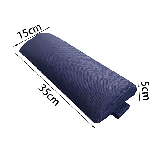 Baoblaze Head Cushion for Terrace Recliner Chairs Picnics Headrest , Navy Blue