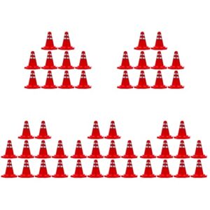 canight 100 pcs diy pattern sand props aids mini cones cone with playthings photo training style driveway theme field prop home random decor plastic child sports street mats pretend