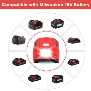 Alian for Milwaukee 18V Lithium Battery Inverter Generator,for Milwaukee USB Charger Adapter with LED Light,for Milwaukee Portable Power Source,for Milwaukee 150 Watt Power Inverter,18V DC to 120V AC