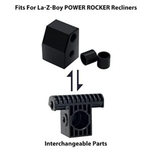 Metal Toggle Drive Connector and Clevis Mount Power Recliners Compatible with All La-Z-Boy Lazyboy Power Rocker Recliner,Black Color