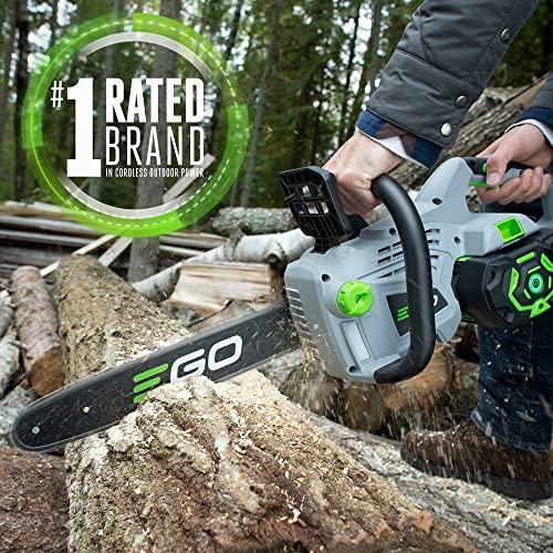 EGO Power+ CS1401 14-Inch 56-Volt Lithium-Ion Cordless Chain Saw 2.5Ah Battery and Charger Included, Black