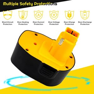 Zuliati 14.4V 3.6Ah Replacement Battery Compatible with Dewalt 14.4V Battery DW9094 DW9091 DE9038 DE9091 DE9092 DE9094 DE9502 Cordless Power Tools