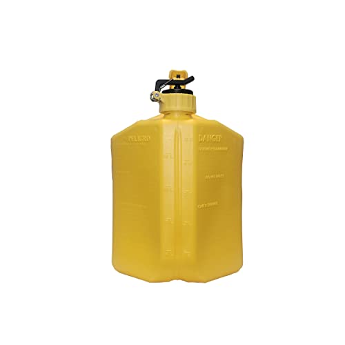 SureCan 5 Gallon Type-II Safety Diesel Container is the One Can for Work, Home, and Play, has a Flexible Rotating Spout, Self-Venting, Safety Fill Cap, Total Flow Control, Spill-Free, 5-Gallon Diesel Can, Easy to Use, 3-Year Warranty, Yellow