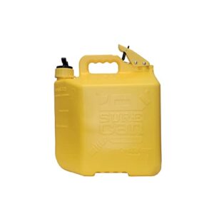 SureCan 5 Gallon Type-II Safety Diesel Container is the One Can for Work, Home, and Play, has a Flexible Rotating Spout, Self-Venting, Safety Fill Cap, Total Flow Control, Spill-Free, 5-Gallon Diesel Can, Easy to Use, 3-Year Warranty, Yellow