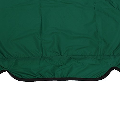 dDanke Patio Swing Cushion Cover Swing Seat Cover Replacement for 3 Seat Swing Chair Dustproof Protection 150X50X10CM, Cover Only (Green)