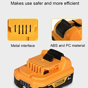 COMRGIKE 2Pack 12V 3.0Ah Battery Replacement for Dewalt 12V Battery DCB123 DCB127 DCB122 DCB124 DCB121 Compatible with Dewalt 12V Tools