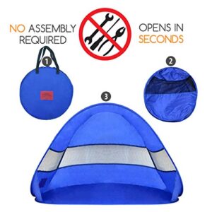 MYDEAL PRODUCTS Pop Up Dog Shelter Weather Resistant Doggy Tent for Shade and UV Sun Protection - Perfect for Yard, Camping, Beach and Outdoors!