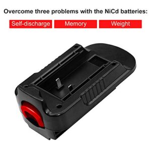 HPA1820 20V to 18V Battery Adapter Compatible with Black Decker 18V Tools, Convert Black Decker & Stanley & Porter-Cable 20V Lithium Battery Replacement for Black Decker 18V Battery HPB18