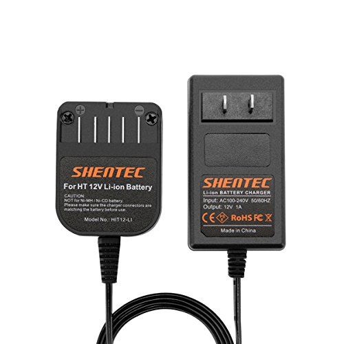 Shentec 10.8V-12V Li-ion Battery Charge Compatible with Hitachi BCL1015 329369 329370 329371 329389 331065 Slide-in Style Batteries (Not for Ni-MH/Ni-Cd Battery)