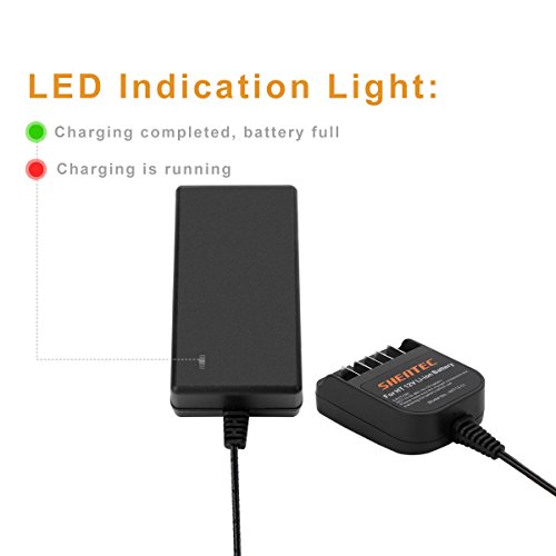 Shentec 10.8V-12V Li-ion Battery Charge Compatible with Hitachi BCL1015 329369 329370 329371 329389 331065 Slide-in Style Batteries (Not for Ni-MH/Ni-Cd Battery)