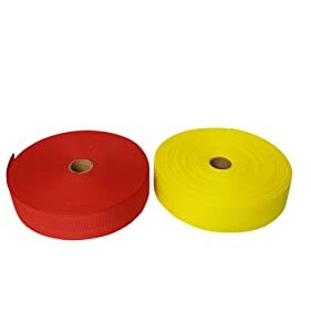 3 Inch 40 Yards Heavy Polypropylene Webbing for General Use Made in USA. (Red)