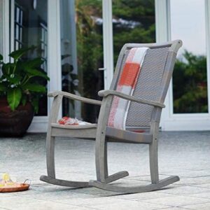 cambridge casual clayton outdoor rocking chair, weathered gray