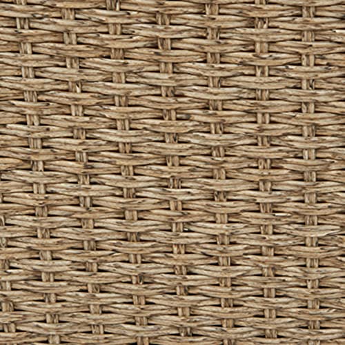 Signature Design by Ashley Outdoor Crystal Cave Patio Wicker Lounge Chair Set, 2 Count, Beige