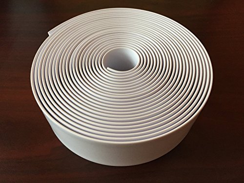 White 2" Wide 20' Length Chair Vinyl Strap Strapping for Patio Lawn Garden Outdoor Furniture Matte Finish Color …