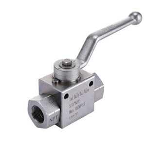 Tool Daily High Pressure Washer Ball Valve Kit, 3/8 Inch Quick Connect for Power Washer Hose, 4500 PSI