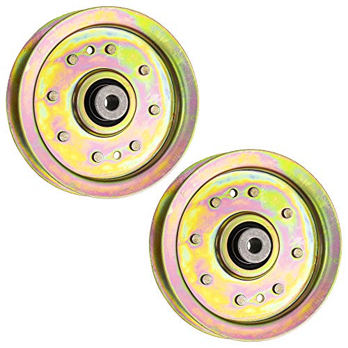 8TEN Flat Idler Pulley for MTD Cub Cadet RZT 50 L54 42 S50 Troy-Bilt GT54 TB2450 756-04129B 956-04129C 2 Pack