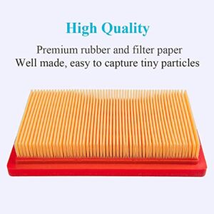 HOODELL 2 Pack 951-10298 Air Filter + Pre Cleaner for MTD Cub Cadet SC100 951-14632, Kohler 14 083 01-S, 5-5/8 × 3-1/2 inch Push Lawn Mower Air Filter