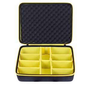 Khanka Hard Battery Storage Box Holder Carrying Case Replacement for Dewalt 8v/12v/18v/20v/60v Max XR Battery and Charger - Holds 20V 60V 2.0/3.0/4.0/5.0/6.0/9.0-Ah Battery, Charger (Case Only)