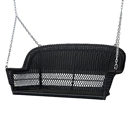 Jeco W00207S-D Resin Wicker, Black