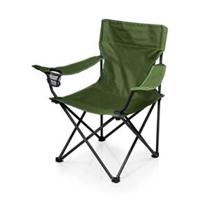 ptz camp chair – picnic chair – beach chair with carrying bag, (khaki green)