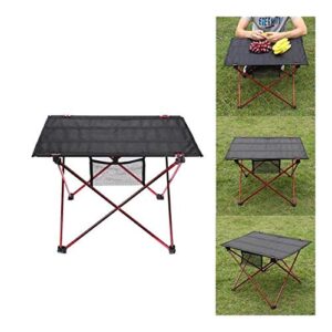 TRENTSNOOK Exquisite Camping Stool Outdoor Table Ultralight Portable Folding Table Camping Picnic Table Outdoor Barbecue Fishing Chairs Folding Desk (Color : Table)