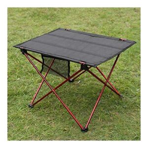 TRENTSNOOK Exquisite Camping Stool Outdoor Table Ultralight Portable Folding Table Camping Picnic Table Outdoor Barbecue Fishing Chairs Folding Desk (Color : Table)