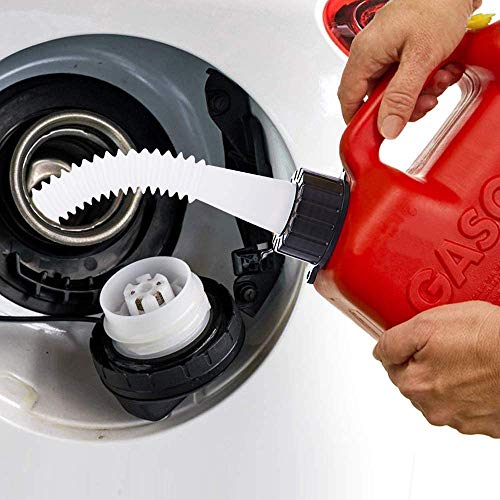 Gas Can Spout Replacement Improved Design Flexible Pour Nozzle Kit with Gasket Stopper Vent Cap Collar Caps for Old Style Water Gas Container Jug Pack of 3