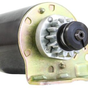 Rareelectrical New Cylinder Starter Motor Compatible With Briggs & Stratton 693551-14 Tooth, Craftsman Lawnmower Steel Flywheel, John Deere LG693551 - Briggs and Stratton Motors for Riding Mowers