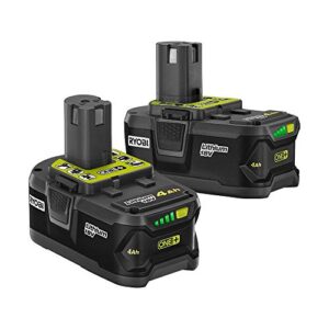 ryobi p145 18-volt one+ lithium-ion battery pack 4.0 ah (2-pack)
