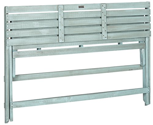 Safavieh Outdoor Collection Luca Ash Grey Folding Bench