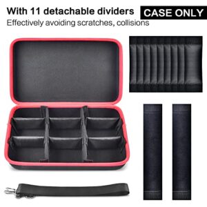 Extra Large Battery Holder Storage Case for Milwaukee M18/ M12 Lithium-Ion, Batteries Charger Organizer Carrying Box Holds 18V 12V 2.0/3.0/4.0/6.5/5.0/8.0/6.0/9.0/12.0-Ah Batteries, Adapter (Bag Only)