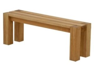 atlanta teak furniture – teak 4′ backless bench – extra thick legs