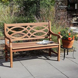 Achla Designs 4-Foot Hennell Garden Bench, Natural