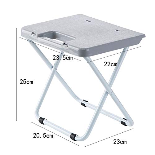 TRENTSNOOK Exquisite Camping Stool Gray Folding Stool Outdoor Beach Camping Picnic Party Fishing Portable Lightweight Portable Practical Durable Load Chair