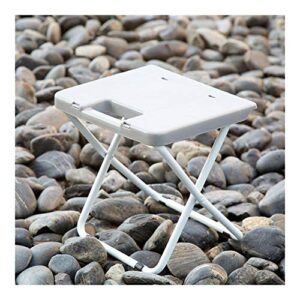 TRENTSNOOK Exquisite Camping Stool Gray Folding Stool Outdoor Beach Camping Picnic Party Fishing Portable Lightweight Portable Practical Durable Load Chair
