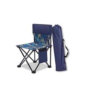 trentsnook exquisite camping stool portable fishing chair lightweight outdoor camping bbq chairs folding extended hiking garden ultralight picnic seat (color : camo blue m)