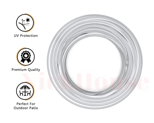 NickHouse 50 FT Vinyl 3/16 Sling Spline Chair Pe[air Outdoor Patio Spline, Replacement Awning Cord, Sling Chair .180