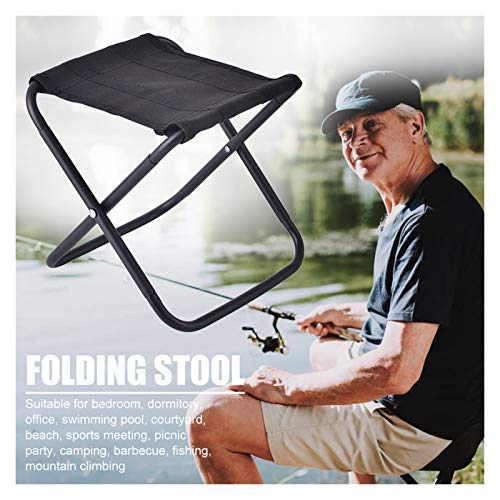 TRENTSNOOK Exquisite Camping Stool Outdoor Folding Footstool Portable Recliner Footstool with Long Legs Can Be Used with Folding Chair