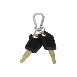 hkoo cat keys for caterpillar heavy equipment 2 packs (cat keychain)