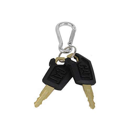 HKOO Cat Keys for Caterpillar Heavy Equipment 2 Packs (Cat Keychain)