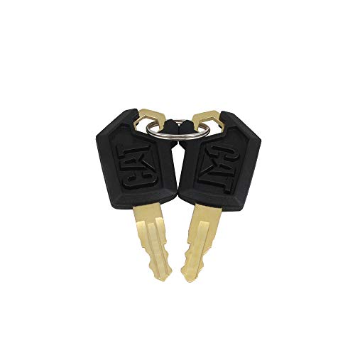 HKOO Cat Keys for Caterpillar Heavy Equipment 2 Packs (Cat Keychain)