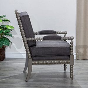 DTY Indoor Living Silverthorne Spindle Chair, Weathered Gray, Charcoal