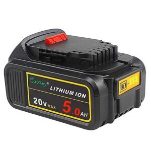 waitley 20v 5.0ah replacement battery compatible with dewalt dcb200 20 volt cordless power tools
