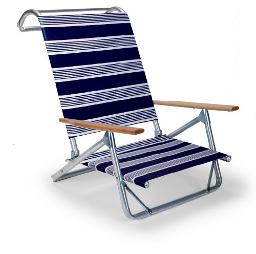 Telescope Casual 74153801 Original Mini-Sun Chaise Folding Beach Arm Chair, Night