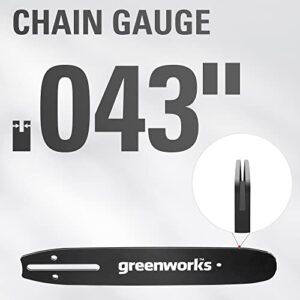 Greenworks 14-Inch Chainsaw Chain 2906802,Black and green
